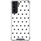 White and Black Hearts Galaxy S22 Clear Case