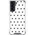 White and Black Hearts Galaxy S22 Clear Case