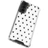 White and Black Hearts Galaxy S22 Clear Case