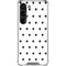 White and Black Hearts Galaxy S23 Clear Case