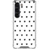 White and Black Hearts Galaxy S23 Clear Case