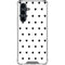 White and Black Hearts Galaxy S23 FE Clear Case