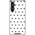 White and Black Hearts Galaxy S23 FE Clear Case