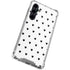 White and Black Hearts Galaxy S23 FE Clear Case