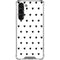 White and Black Hearts Galaxy S23 Plus Clear Case