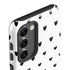White and Black Hearts Galaxy S23 Plus Pro Case