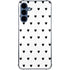 White and Black Hearts Galaxy S24 Clear Case
