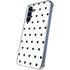 White and Black Hearts Galaxy S24 Clear Case