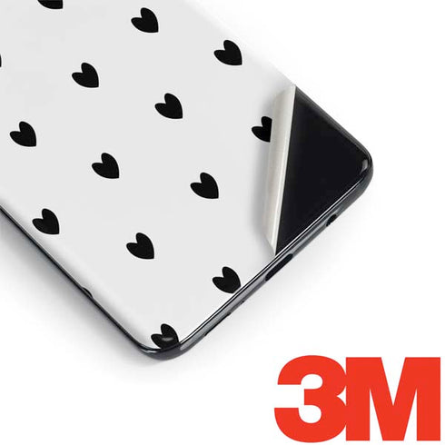 White and Black Hearts Galaxy S9 Skin
