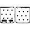 White and Black Hearts Galaxy Z Flip Skin