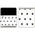 White and Black Hearts Galaxy Z Flip3 5G Skin