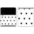 White and Black Hearts Galaxy Z Flip4 5G Skin
