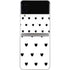 White and Black Hearts Galaxy Z Flip4 5G Skin