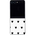 White and Black Hearts Galaxy Z Flip5 5G Skin