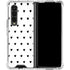 White and Black Hearts Galaxy Z Fold4 5G Clear Case