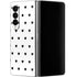 White and Black Hearts Galaxy Z Fold4 5G Skin