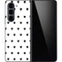 White and Black Hearts Galaxy Z Fold5 5G Skin