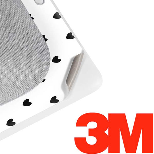 White and Black Hearts Google Home Hub Skin