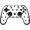 White and Black Hearts Google Stadia Controller Skin