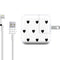 White and Black Hearts iPad Charger (10W USB) Skin