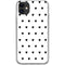 White and Black Hearts iPhone 11 Clear Case