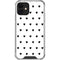 White and Black Hearts iPhone 12 Clear Case