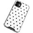 White and Black Hearts iPhone 12 Clear Case