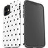 White and Black Hearts iPhone 12 Impact Case