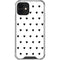 White and Black Hearts iPhone 12 Mini Clear Case