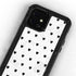 White and Black Hearts iPhone 12 Mini Waterproof Case