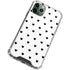 White and Black Hearts iPhone 12 Pro Clear Case
