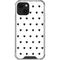 White and Black Hearts iPhone 13 Mini Clear Case