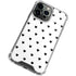 White and Black Hearts iPhone 13 Pro Clear Case