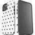 White and Black Hearts iPhone 15 Plus Impact Case