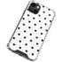 White and Black Hearts iPhone 14 Plus Clear Case