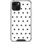 White and Black Hearts iPhone 14 Plus Clear Case