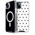 White and Black Hearts iPhone 15 Plus MagSafe Case