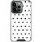 White and Black Hearts iPhone 15 Pro Clear Case