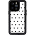 White and Black Hearts iPhone 14 Pro Waterproof Case