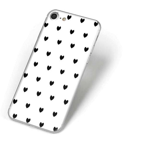 White and Black Hearts iPhone 7 Skin