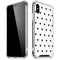 White and Black Hearts iPhone XS Max Clear Case