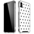 White and Black Hearts iPhone XS Max Clear Case
