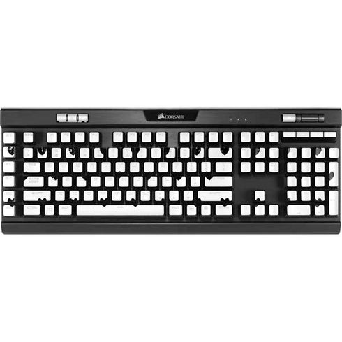 White and Black Hearts K95 RGB PLATINUM Mechanical Gaming Keyboard Skin