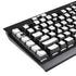White and Black Hearts K95 RGB PLATINUM Mechanical Gaming Keyboard Skin