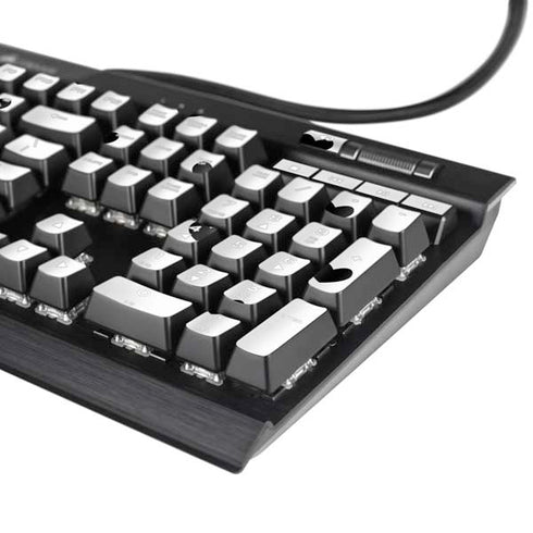 White and Black Hearts K95 RGB PLATINUM Mechanical Gaming Keyboard Skin