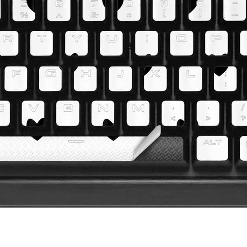 White and Black Hearts K95 RGB PLATINUM Mechanical Gaming Keyboard Skin