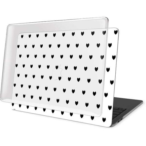 White and Black Hearts MacBook Pro 16in (2019-20) Case plus Skin
