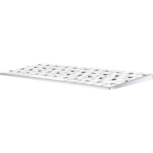 White and Black Hearts Magic Keyboard Skin