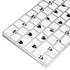 White and Black Hearts Magic Keyboard Skin