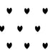 White and Black Hearts Moto E5 Play Skin